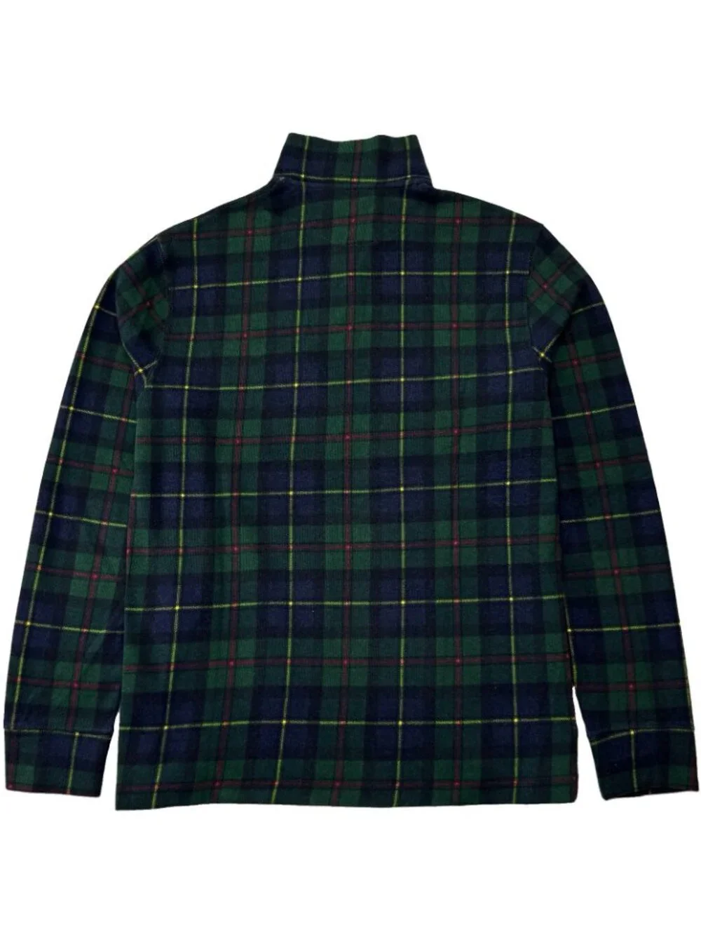 Polo Ralph Lauren Tartan Estate-Rib Pullover Sweater Men’s Small 1/4 Zip Plaid